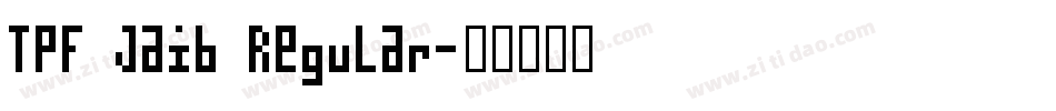 TPF Jaib Regular字体转换